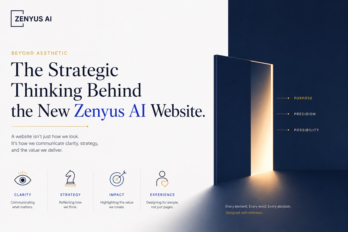 Beyond Aesthetic: The Strategic Thinking Behind the New Zenyus AI Website