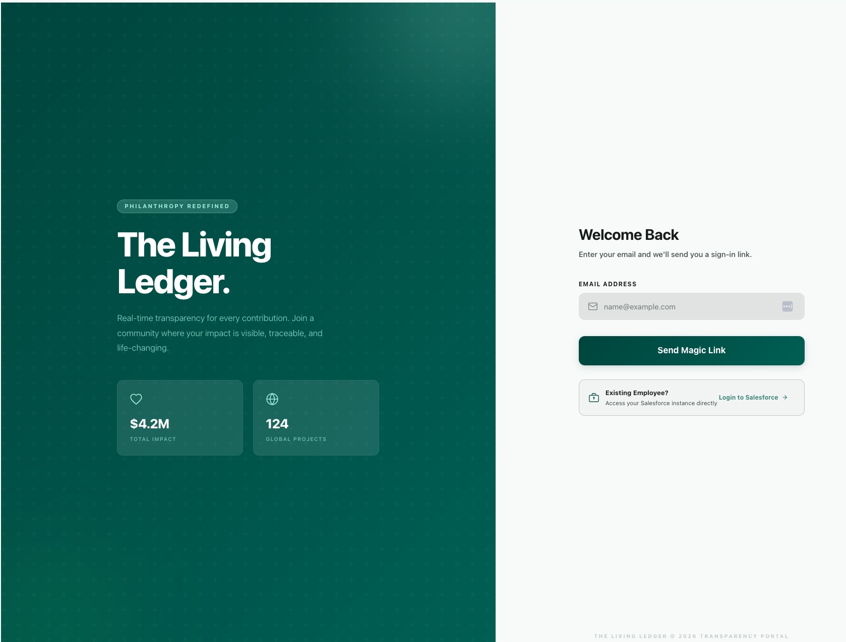 The Living Ledger: Giving Sammy D Foundation Donors a Self-Service Home on Nonprofit Cloud